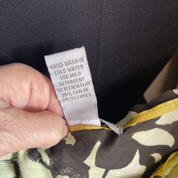 Alberto Makali Skirt Ruffle Layered Cotton Colorful Lined Flowey Y2K Yellow 12 - Picture 3 of 6